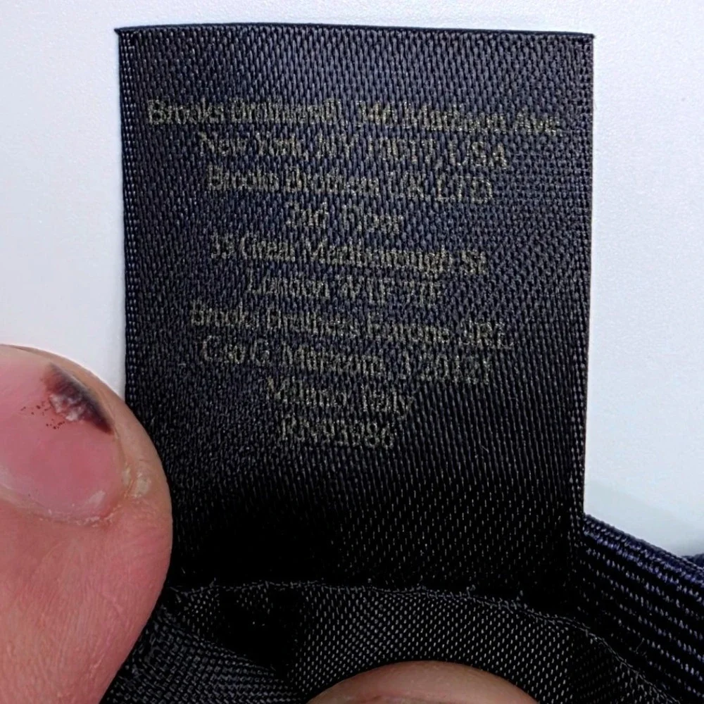 Brooks Brothers Mens XL Silk Repp Stripe Tie Navy Blue Green Brown Made in USA